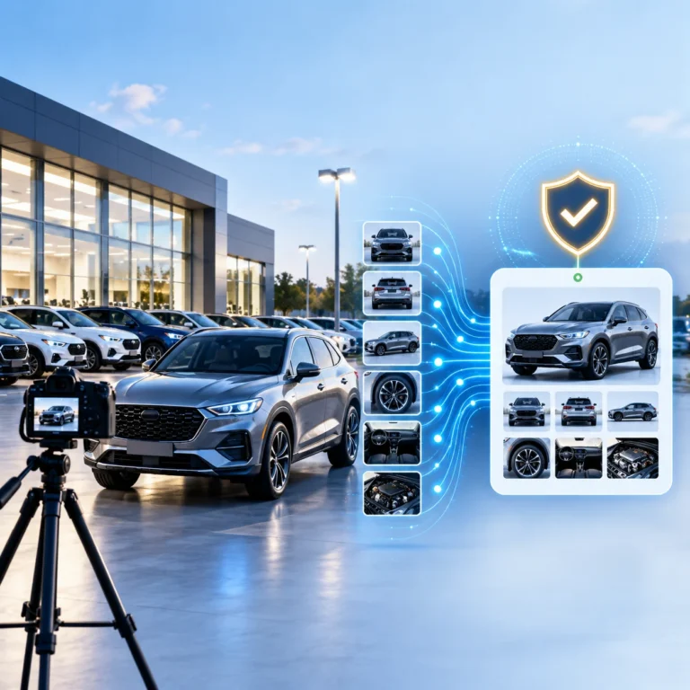 AutoSource dealership photography connected to LotLenz vehicle verification