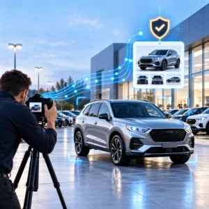Professional dealership vehicle photography with verification workflow